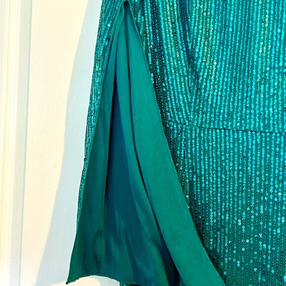 Lace Sequin Prom Evening Dress for wedding Guest, Coctail or formal - Picture 5 of 10